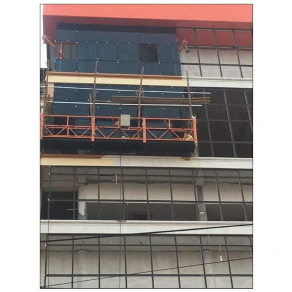 Steel temporary access hoist motor suspended platform ZLP630 for window cleaning #1 image