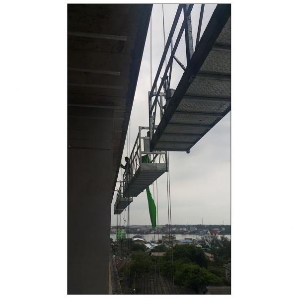 Aluminum rope access suspended platform for building cleaning #1 image