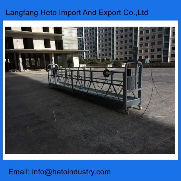 Building cleaning galvanized steel ZLP630 temporary suspended platform in China #1 image