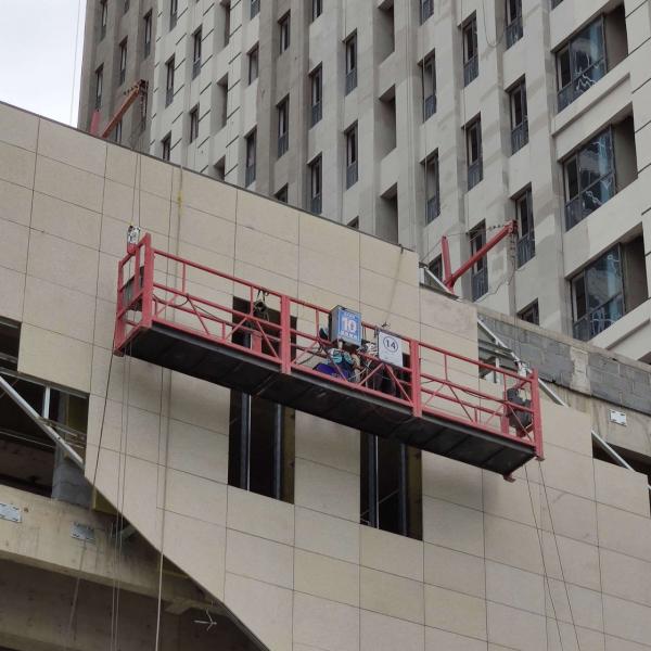 Building maintenance electric ZLP630 temporary suspended access platform in China #3 image